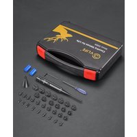 Rifle Green Bright Laser Bore Sight Kit with 32 Adapters fit 0.17 to 12GA Calibers with Button Switch Powerful Support Hunting