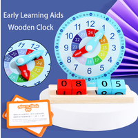 Children's clock teaching aids, educational toys, kindergarten time learning cognition, baby enlightenment gift