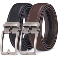 Stylish Minimalist High-Quality Men’s Belt Versatile Business and Casual Belt with Automatic Buckle Durable Waist Belt