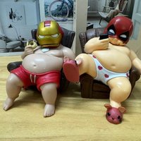 Steel Man Avenger Marvel Comics Alliance GK Fat Hand-made Creative Ornaments anime figure marvel