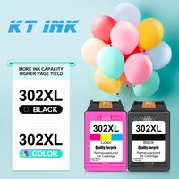 Printer Cartridge 302 XL High Yield Replacement for Ink Cartridge 302XL Black Tri-Color Work With Deskjet / Officejet / Envy