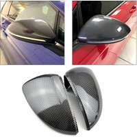 Rearview Mirror Cover Side Wing Rear View Mirror Case Covers Glossy Black For VW GOLF 7 MK7 MK7.5 GTI R GTE