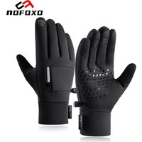 AliExpress nofoxo NOFOXO Winter Outdoor Cycling Gloves Warm Fleece Thermal Thick Gloves Touch Screen Windproof Anti-Slip Waterproof Ski Gloves