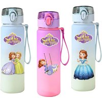 560ml Water Cup Sofia The First Water Bottle Sports Students Portable Plastic Bottle Drinking Gradient Color Disney Princess