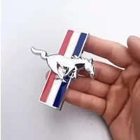 Car 3D Metal Badges Trunk Body Window Side Decoration Sticker For Ford ST Line Focus Mustang Fiesta Puma Ranger Kuga MK7 MAX F15
