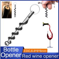 Creative Multifunctional Mini Outdoor Stainless Steel Red Corkscrew Wine Bottle Opener Camping Survival Equipment Tool