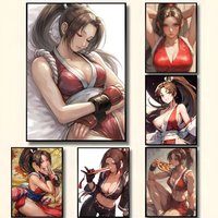 Game Characters Shiranui Mai Anime Posters High Quality Self-adhesive Wall Art Decorations Color Prints Sticky