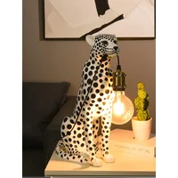 Modern Creativity Cheetah Sculpture Room Decoration Animal Figurine Model Living Room Table Home Decor And Accessories Ornaments