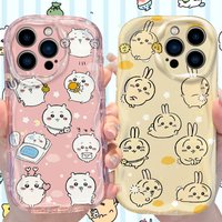 Adorable Plump Rabbit C-Chiikawas Usagi Case for iPhone 17 Air 16 E 15 14 Plus 13 12 Mini 11 Pro Max Shockproof Covers Funda
