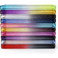 For TAG Gradient Glitter Bumper Guard With PC Panel Graded Card Slab Protector