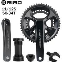 RIRO 11S 12S Road Bike Crankset for SHIMANO 105 Series 110 BCD Bicycle Crankset Double Crown 50-34T Folding Bike Chainwheel