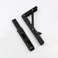 1pc Heavy Duty Folding Shelf: 90° Decorative Table with Adjustable Angle & High-Quality Metal Wall Storage Bracket