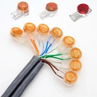 200/100Pcs K1 K2 K3 Connector Crimp Terminal Waterproof Wire Connection Rj45 Ethernet Cable Connector Telephone Line Terminal
