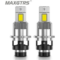 2x D4S D4R D2R D2S LED Headlight Bulbs 6000K White Conversion Kit Plug and Play HID Xenon Light Replacement CANBUS Error Free