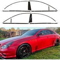 Exterior Window Trim Chrome Delete protective Film for Mercedes Benz CLS C219/W219 2004-2010 Glossy/Matte Black Sticker