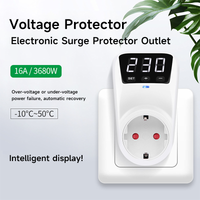 GEYA Over Voltage Protector Switch 16A 230V Adjustable Power Surge Protection EU Socket Volt Safe For Home App Automatic Reset