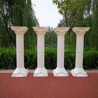 1PCS 86cm Tall White Roman Column Road Cited Pillar Party Landscaping Flowerpot Holder For Holiday Wedding Decoration