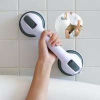 Suction Cup Shower Grab Bars Anti-Slip Safety Handle, No Drilling Bathroom Support for Elderly Seniors Handicap Toilet Bath