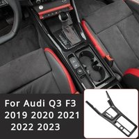 Intérieur de voiture pour Audi Q3 F3 2019 2020 2021 2022 2023, panneau de Console centrale en Fiber de carbone, accessoires de décoration