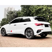 GLossy Black Spoiler for Audi A1 Sportback Q2 Q3 Q5 Q7 A3 Hatchback Universal Carbon Surface Rear Trunk Wing Accessories