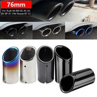 Embout de silencieux d'échappement de voiture en acier inoxydable, pour Audi A4 B8 Q5 A5 A3 8V 8P A1 VW Passat B7 CC Tiguan