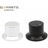38x26mm High End Solid Aluminum Set Pointer Knob For Hifi Audio AMP Turntable Speaker CD DVD DAC Potentiometer 6mm Shaft