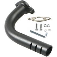 FVRITO Mini Bicycle Exhaust Pipe Kit for Iron Blood Warrior 212cc 224cc 196cc Coleman CT200U BT200X CT200U-EX 6.5hp GX160 GX200