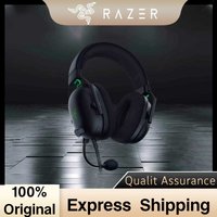 Razer BlackShark V2 Wired Gaming Headphone USB Sound Card Built-in EQ Adjust Passive Noise Cancelling Game Headset