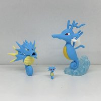 New Hot Pokemon Mo Haima And Kingdra Collect Multiple Figures Proportion World 1:20 Diy 3d Printing Cartoon Character Model Toy