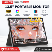 HAILESI S135 Portable Monitor for Switch/Switch 2 Laptop 13.5inch 2.2K 2256x1504P Travel Mini Monitor IPS Display 100% sRGB