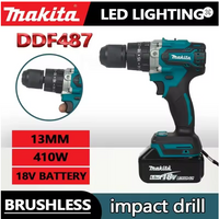 33 Original Makita DTW700 DDF487 Electric Impact Wrench 1000 N.m High Torque 1/2 Inch Compatible With 18V Makita BL1860 Battery