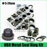 High Press Hydralic Rubber Oil Pip Bonded Washer Metal Drain Plug Gasket Fit Combined M6 M8 M10 M12 M14 M16-M22 M24 Sealing Ring