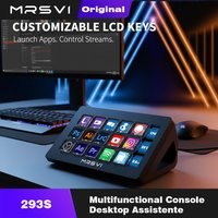 MRSVI 293S Multifunctional Console Panel – Desktop Assistant with 15 Macro Keys, Custom Mini Keyboard for Trigger Actions