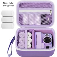 Kids Instant Print Camera Case for Dylanto for DUDUDRAGON Digital Cameras with 3 Rolls Paper Refill, Toddler Cameras Storage Bag