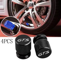 Car Wheel Tire Valve Caps Tyre Stem Covers Airdust Waterproof For Porsche GTS Cayenne Cayman Panamera Macan 911 718 928 901 4pcs