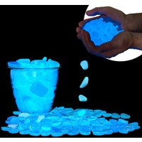 100pcs/lot Luminous Pebbles Rocks Glow In The Dark Gardening Ornaments Stone For Walkways Garden Path Patio Lawn Yard Decor