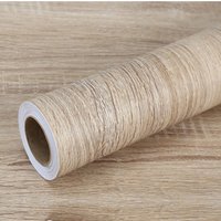Vintage Wood Grain Home Furniture Waterproof Vinyl Wall Sticker Self Adhesive PVC Wallpaper Kitchen Cabinet Door Contact Paper