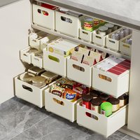 Retractable Storage Basket Wardrobe Storage Box Clothing Organization Storage Box Desktop Drawer Storage Box