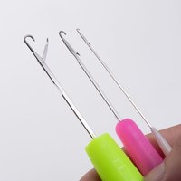 3pcs Crochet Hooks with a Tongue Hook for Repairing Sweaters, Handmade Crochet Hooks for Fine Knitting at Home, Dreadlock Knit