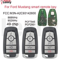 Lenny FCC:M3N-A2C93142600 868/902MHz 49chip OEM Car Smart Remote Key for Ford Edge Fusion Expedition Explorer Mustang F Series