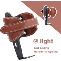 AliExpress GISAEV outdoor Water Bottle Holder Cage Bracket Anti-scratch Cowhide Cycling Accessories Paste Type Riding Equipment Storage Rack