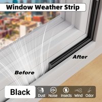 5m Self Adhesive Wedge Weather Strip for Door Window Gap Insulation Draft Proof Soundproof Light Blocker Winter Windproof Seal
