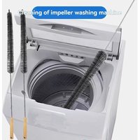 1Pc/Bendable Stainless Steel Cleaning Brush Washing Machine Inner Drum Cleaning Brush Multifunctional Cleaning Tool