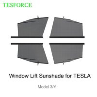 For Tesla Model 3/Y Window Lift Sunshade Retractable Side Window Sunshade Block Lift Sunscreen Telescopic Shade Private Curtain