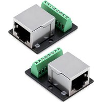 RJ45 Breakout, RJ45 Ethernet Single Female Connector Breakout Board, RJ45 Ethernet Female Connector Breakouts Board, 2.54mm Pitc