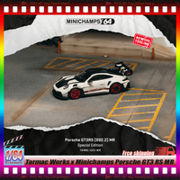 November Tarmac Works X Minichamps Porsche Gt3 Rs Mr 1:64 Die-Casting Alloy Car Model Liberty Walk Modified Collectible Toy Gift