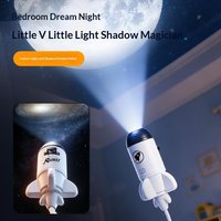 【Y】1 Set Adjustable Dinosaur Starry Sky Night Lamp 1/6Pcs Projection Patterns LED USB Projector Light Festival Gift