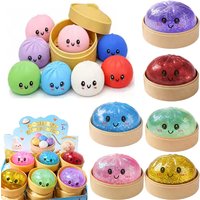 Dumpling Squishy Mysteries Dumplings Stress Relief Fidget Toys Home Office Desk Accessories Party Gift Dumpling Squishy