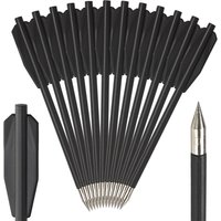 6.25Inch Archery Plastic Crossbow Bolts Arrows Diameter 5.6mm for Crossbow Outdoor Hunting Practice Accessories 12/24/36pcs