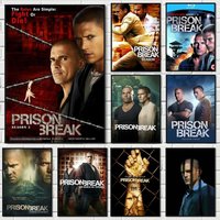TV P-Prison Break Poster Perfect Space Sticker Self Adhesive for Office Home Theater Wall Art Decor Fancy Gift